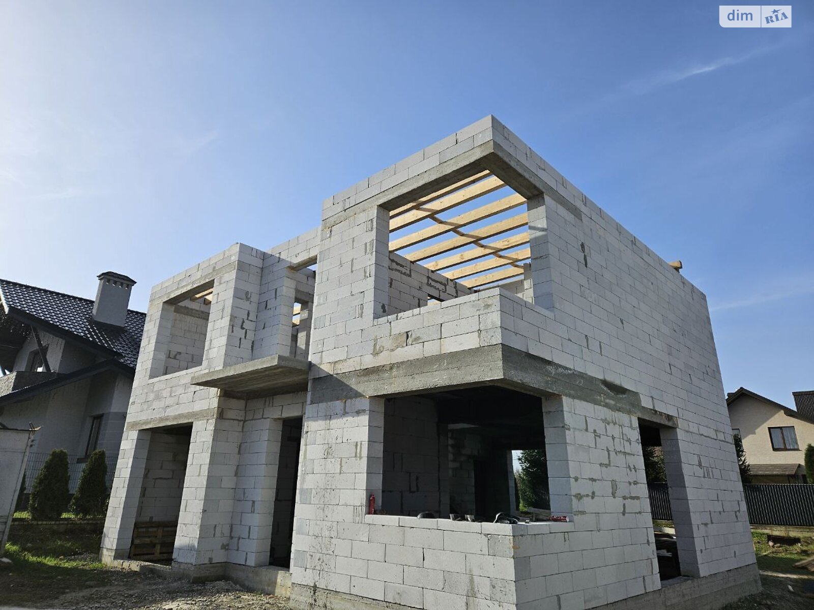 двухэтажный дом с гаражом, 156 кв. м, газобетон. Продажа в Криховцах фото 1 двухэтажный дом с гаражом, 156 кв. м, газобетон. Продажа в Криховцах фото 1