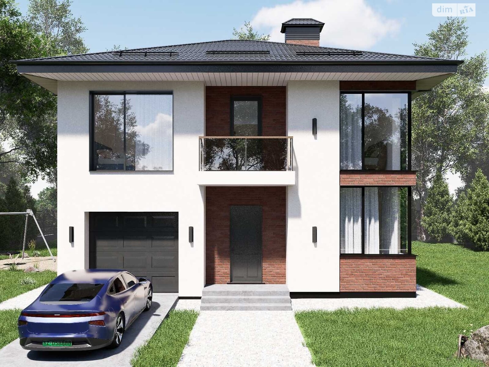 двухэтажный дом с гаражом, 156 кв. м, пеноблок. Продажа в Криховцах фото 1 двухэтажный дом с гаражом, 156 кв. м, пеноблок. Продажа в Криховцах фото 1