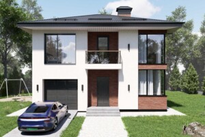 двухэтажный дом с гаражом, 160 кв. м, пеноблок. Продажа в Криховцах фото 2
