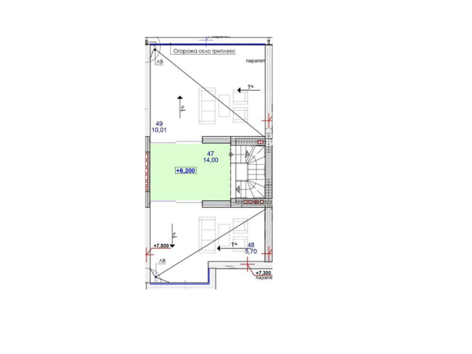 трехэтажный дом с балконом, 159 кв. м, кирпич. Продажа в Криховцах фото 1