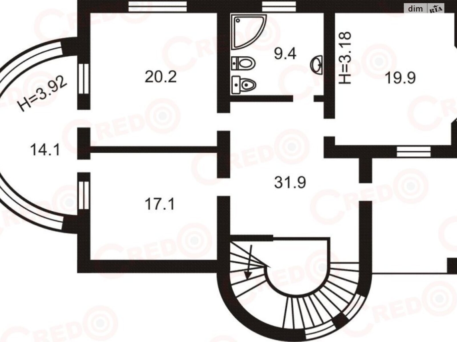 двоповерховий будинок з балконом, 420 кв. м, ракушняк. Продаж в Кривому Розі, район Покровський фото 1