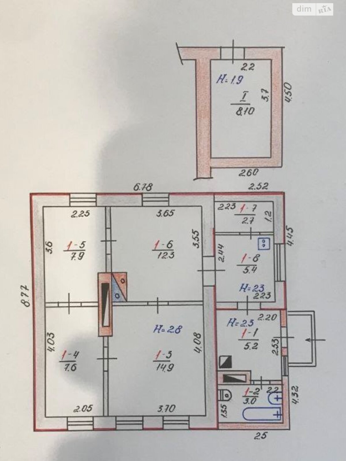 двухэтажный дом с верандой, 67.1 кв. м, кирпич. Продажа в Кривом Роге район Центрально-Городской фото 1 двухэтажный дом с верандой, 67.1 кв. м, кирпич. Продажа в Кривом Роге район Центрально-Городской фото 1