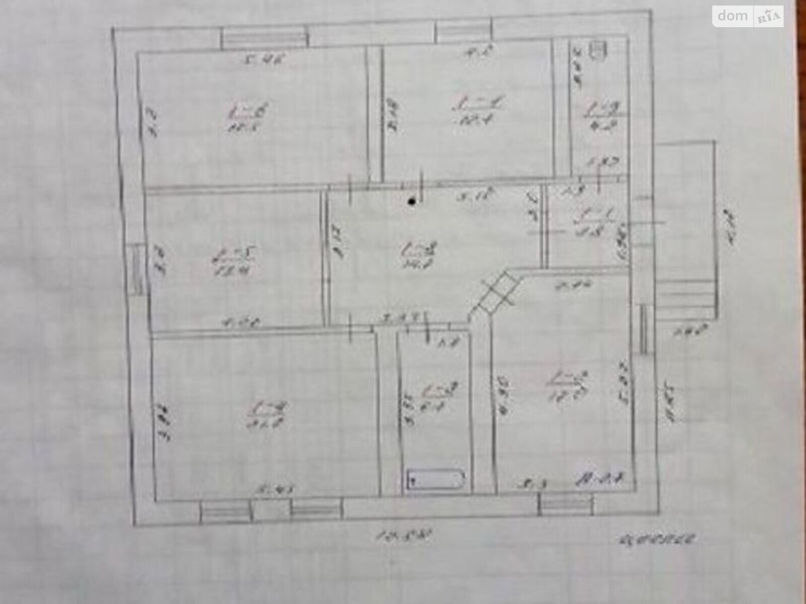 одноэтажный дом, 115 кв. м, кирпич. Продажа в Кропивницком район Лелековка фото 1