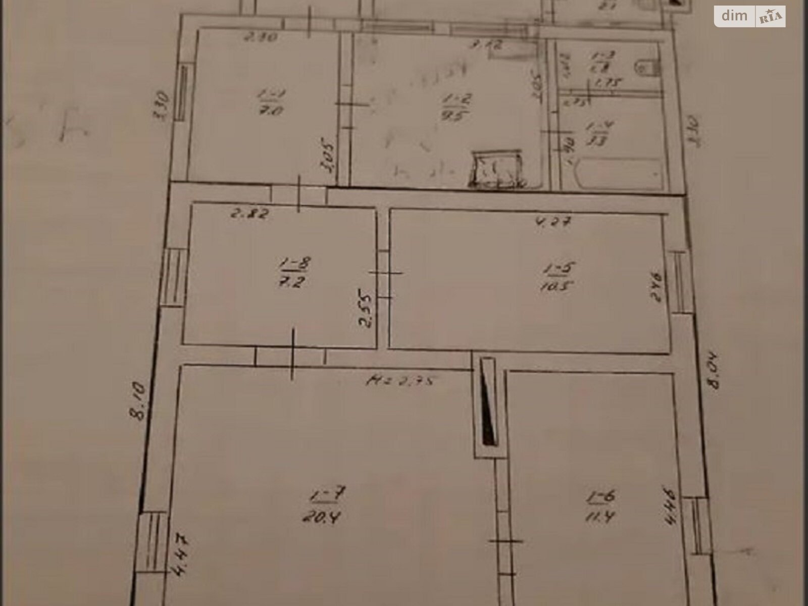 одноповерховий будинок, 73 кв. м, кирпич. Продаж в Кропивницькому, район Стара Балашівка фото 1