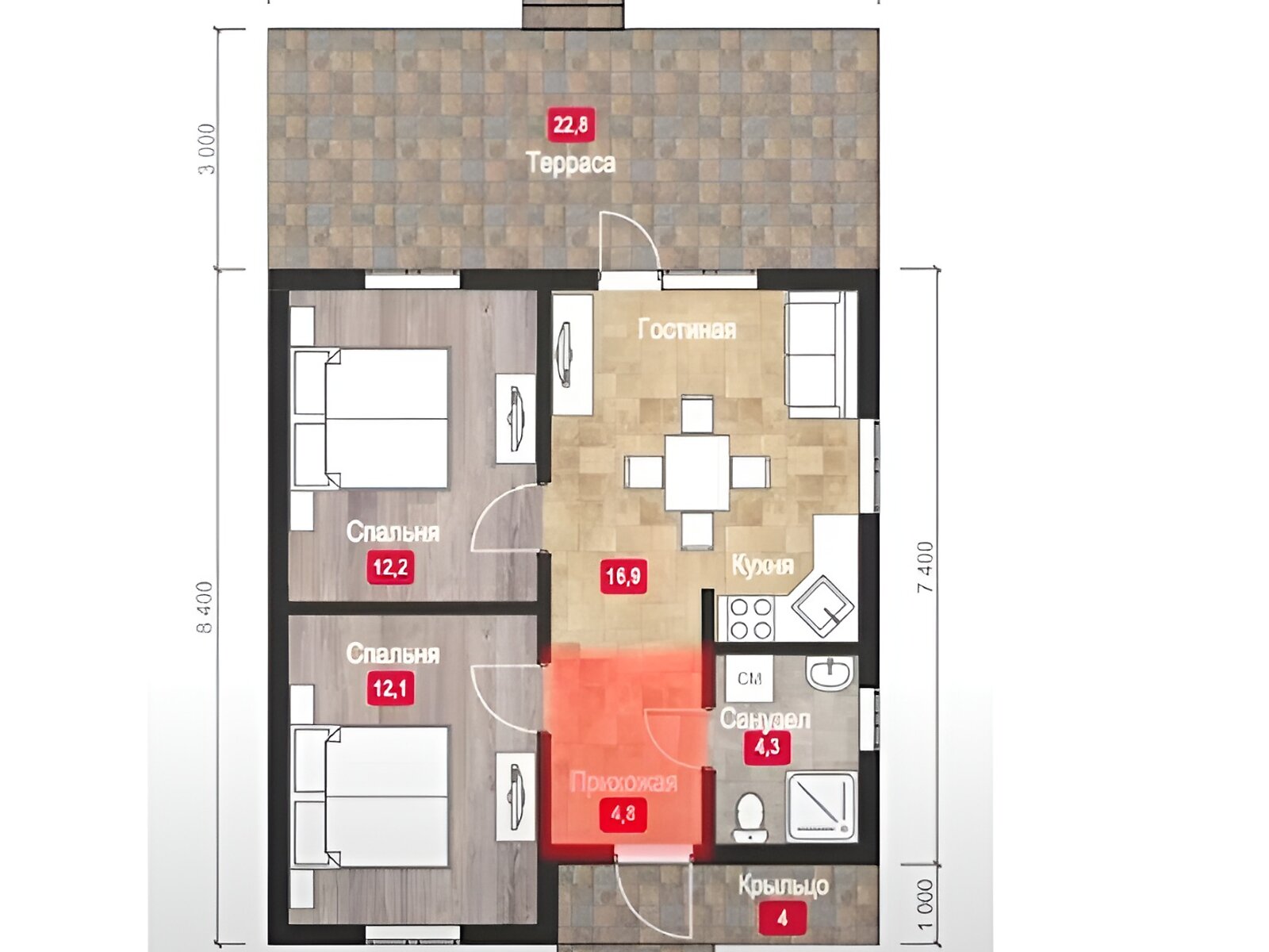 одноповерховий будинок, 63 кв. м, піноблок. Продаж у Кропивницькому фото 1 одноповерховий будинок, 63 кв. м, піноблок. Продаж у Кропивницькому фото 1