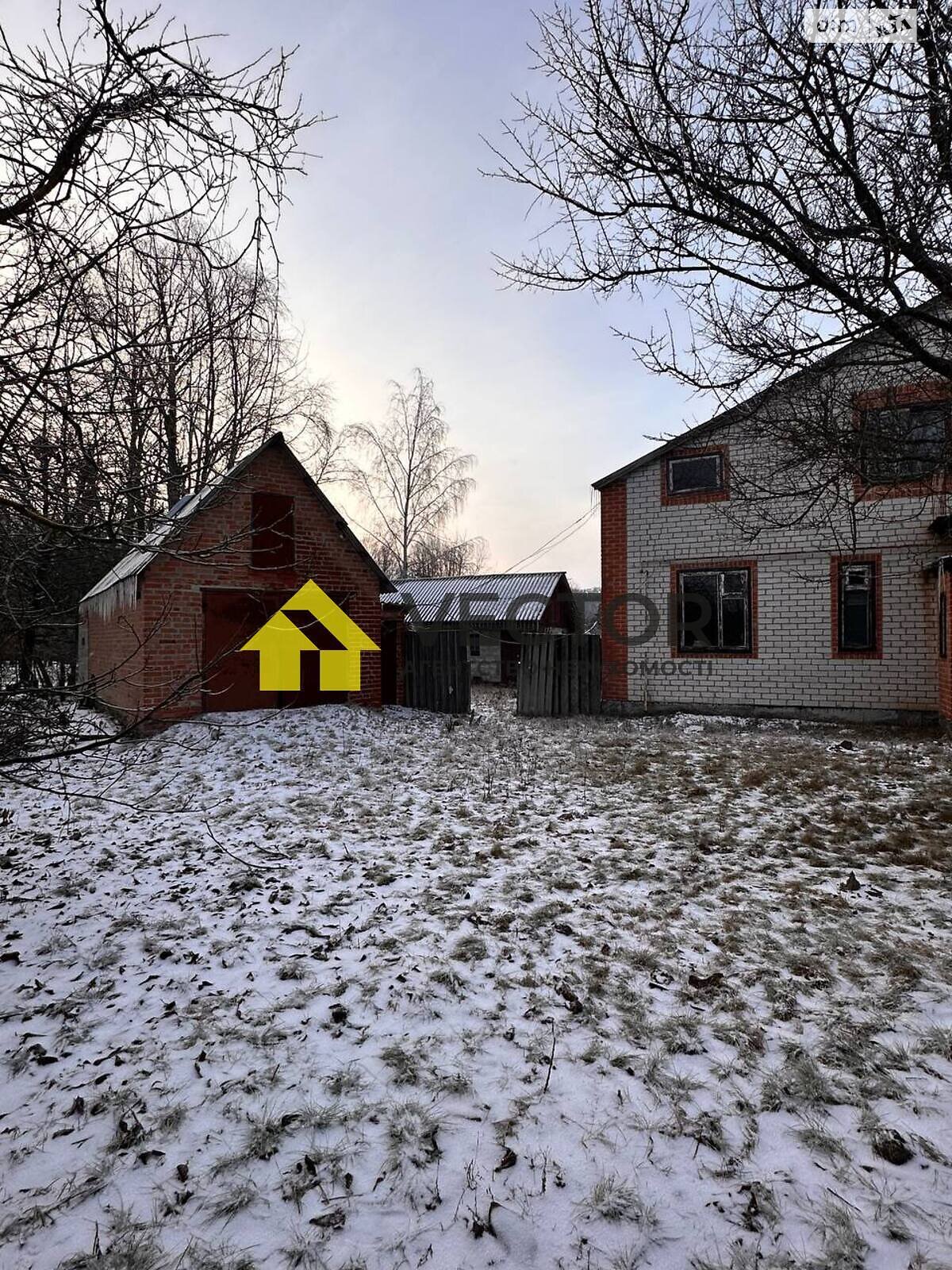 двухэтажный дом с гаражом, 135.1 кв. м, кирпич. Продажа в Кротенках фото 1