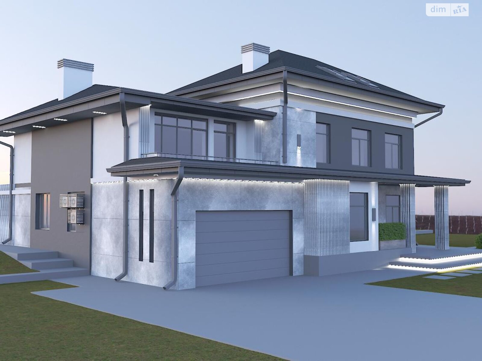 трехэтажный дом с гаражом, 450 кв. м, кирпич. Продажа в Круглику фото 1