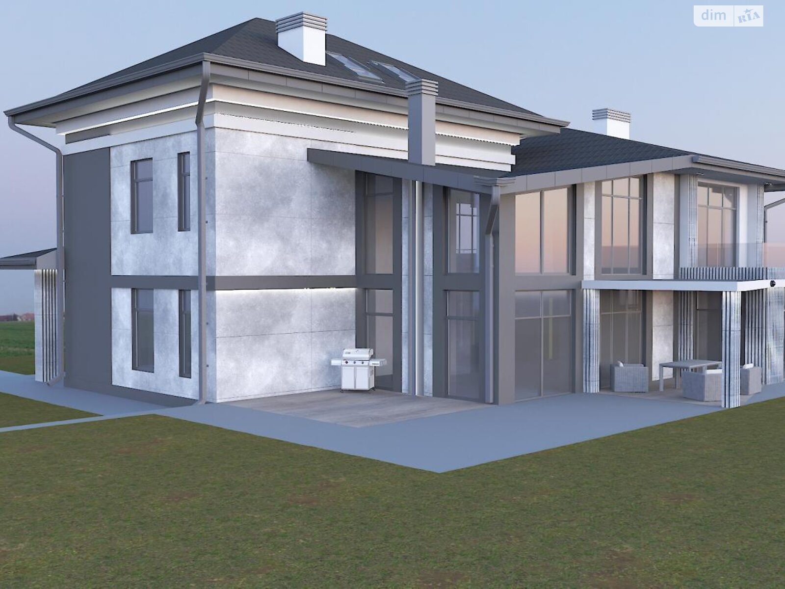 трехэтажный дом с гаражом, 450 кв. м, кирпич. Продажа в Круглику фото 1