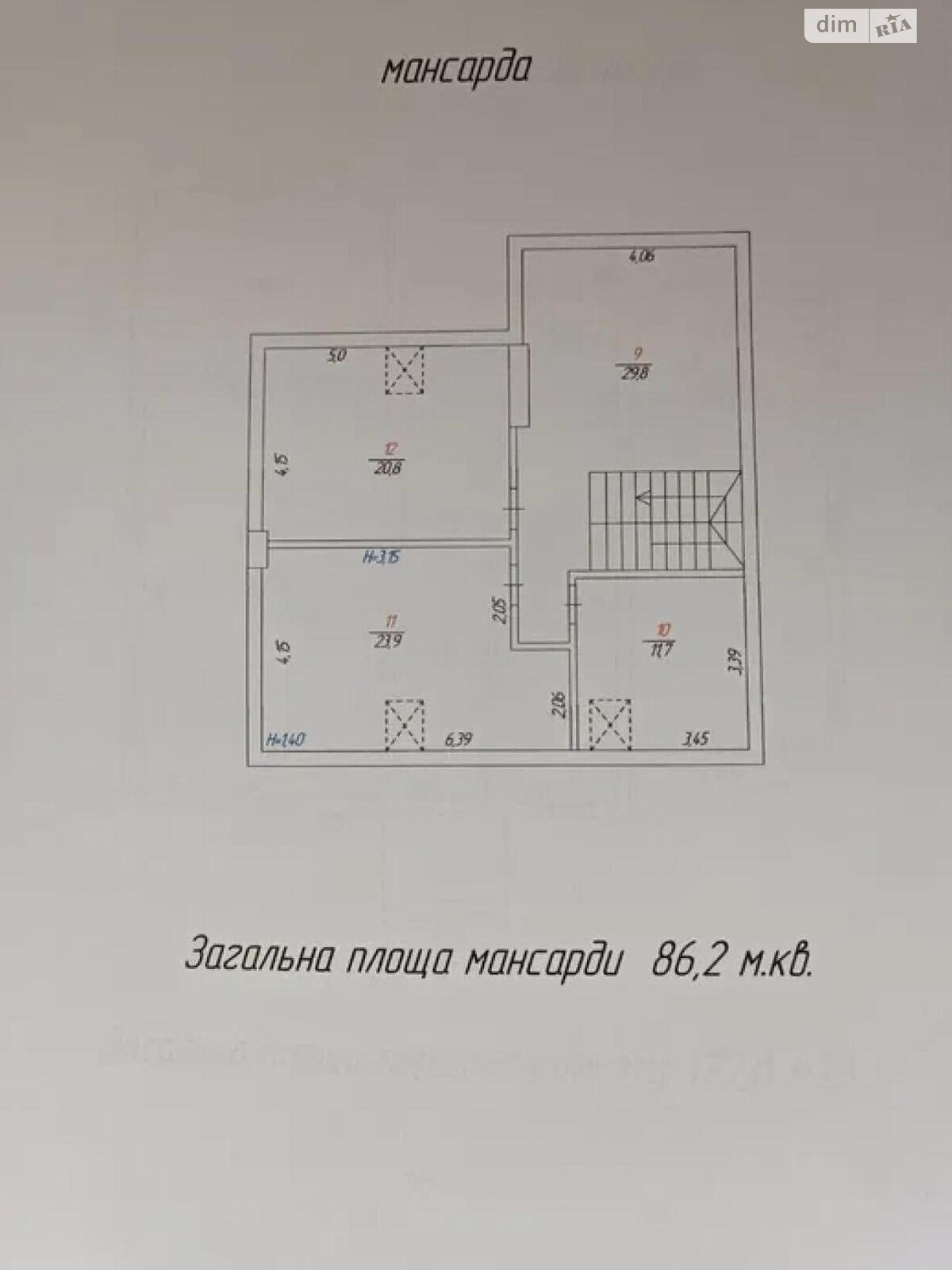 двухэтажный дом с гаражом, 175 кв. м, кирпич. Продажа в Вите-Почтовой фото 1