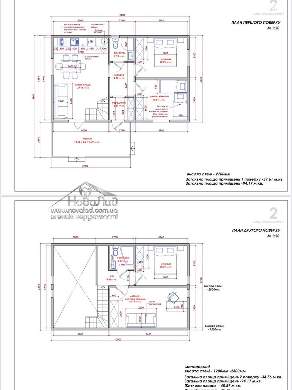 двоповерховий будинок з ремонтом, 95 кв. м, цегла. Продаж у Крушинці фото 1