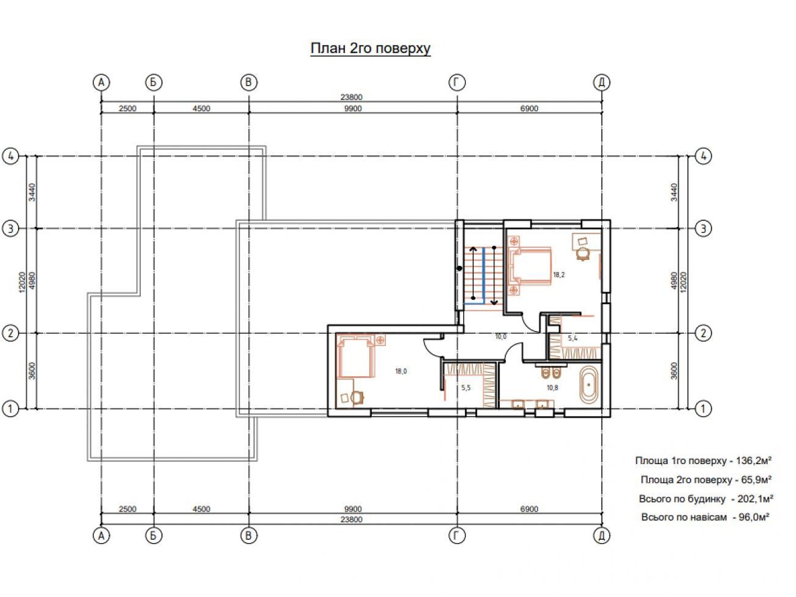двоповерховий будинок з гаражем, 212 кв. м, кирпич. Продаж у Крушинці фото 1