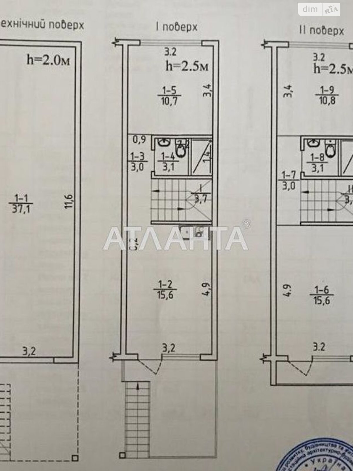 триповерховий будинок, 110 кв. м, дерево и кирпич. Продаж у Крижанівка фото 1