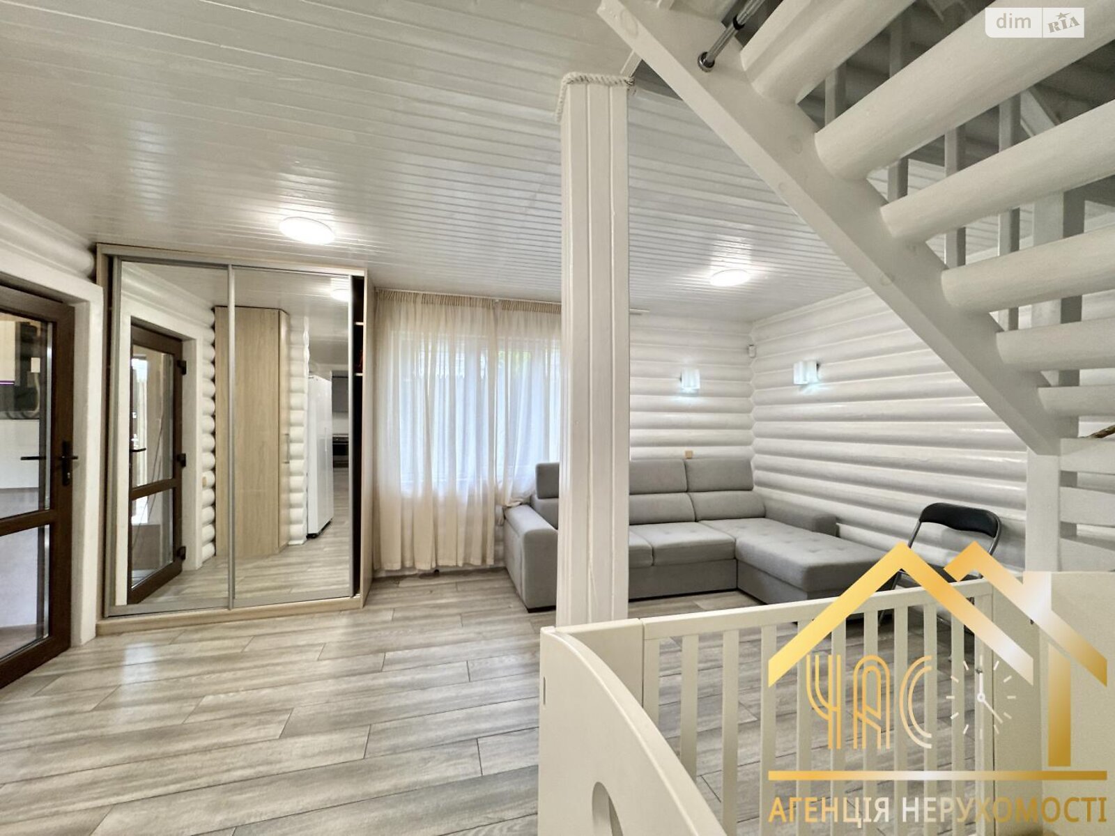 двоповерховий будинок з балконом, 143 кв. м, зруб. Продаж у Крюківщині фото 1 двоповерховий будинок з балконом, 143 кв. м, зруб. Продаж у Крюківщині фото 1