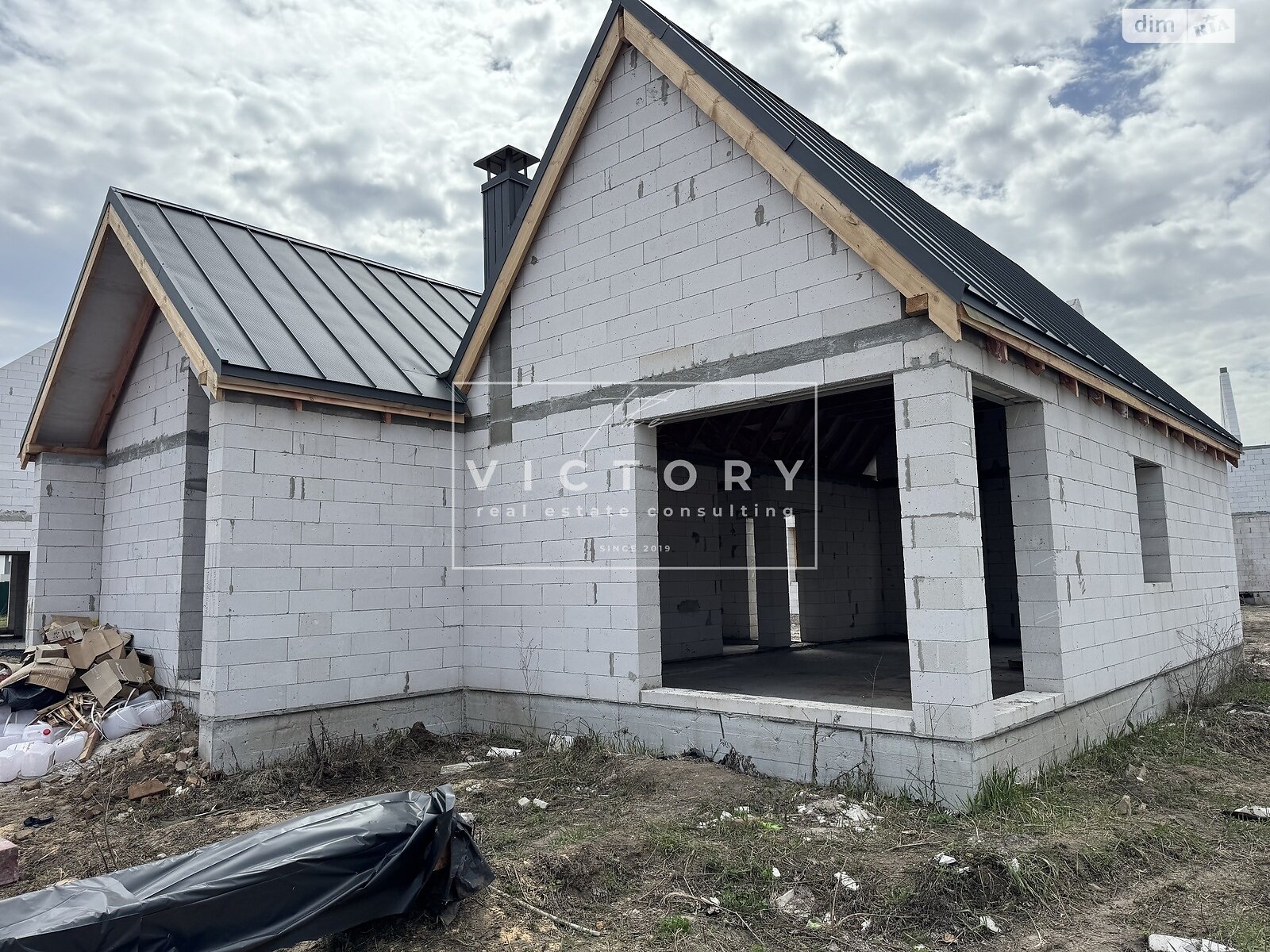 одноповерховий будинок, 91 кв. м, газобетон. Продаж у Крюківщині фото 1 одноповерховий будинок, 91 кв. м, газобетон. Продаж у Крюківщині фото 1