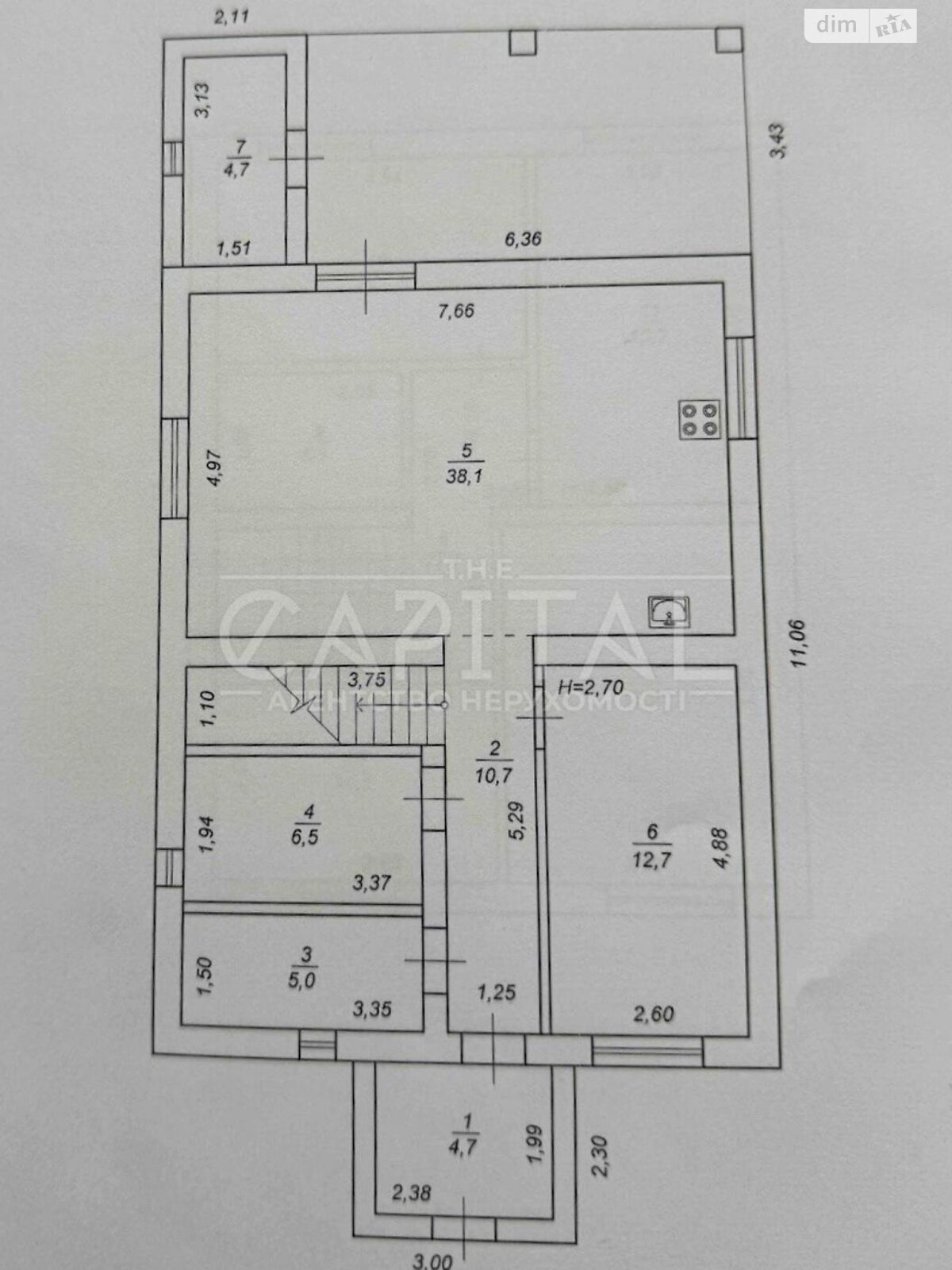 двухэтажный дом, 156 кв. м, пеноблок. Продажа в Крюковщине фото 1