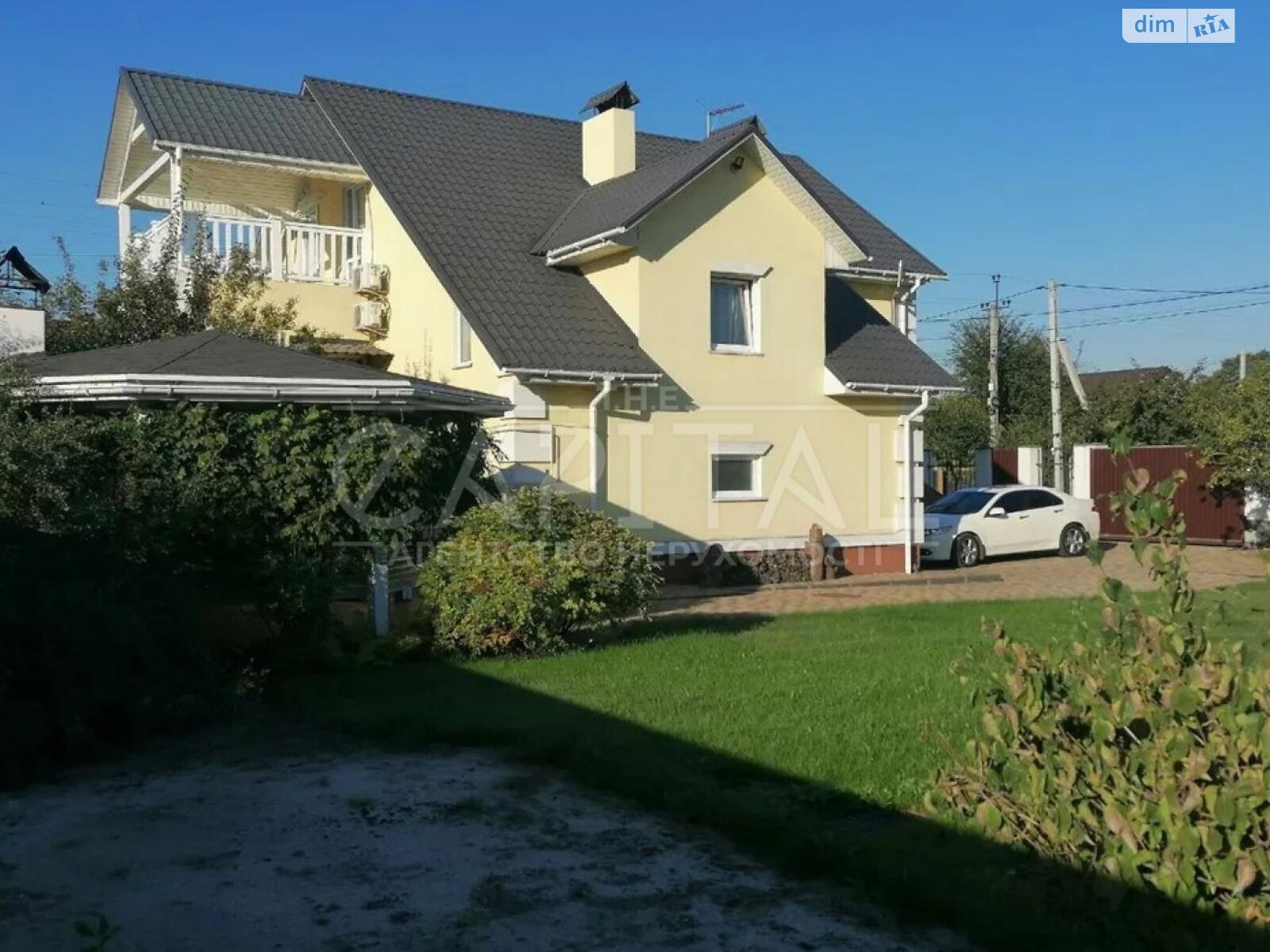 триповерховий будинок з верандою, 280 кв. м, цегла. Продаж у Крюківщині фото 1