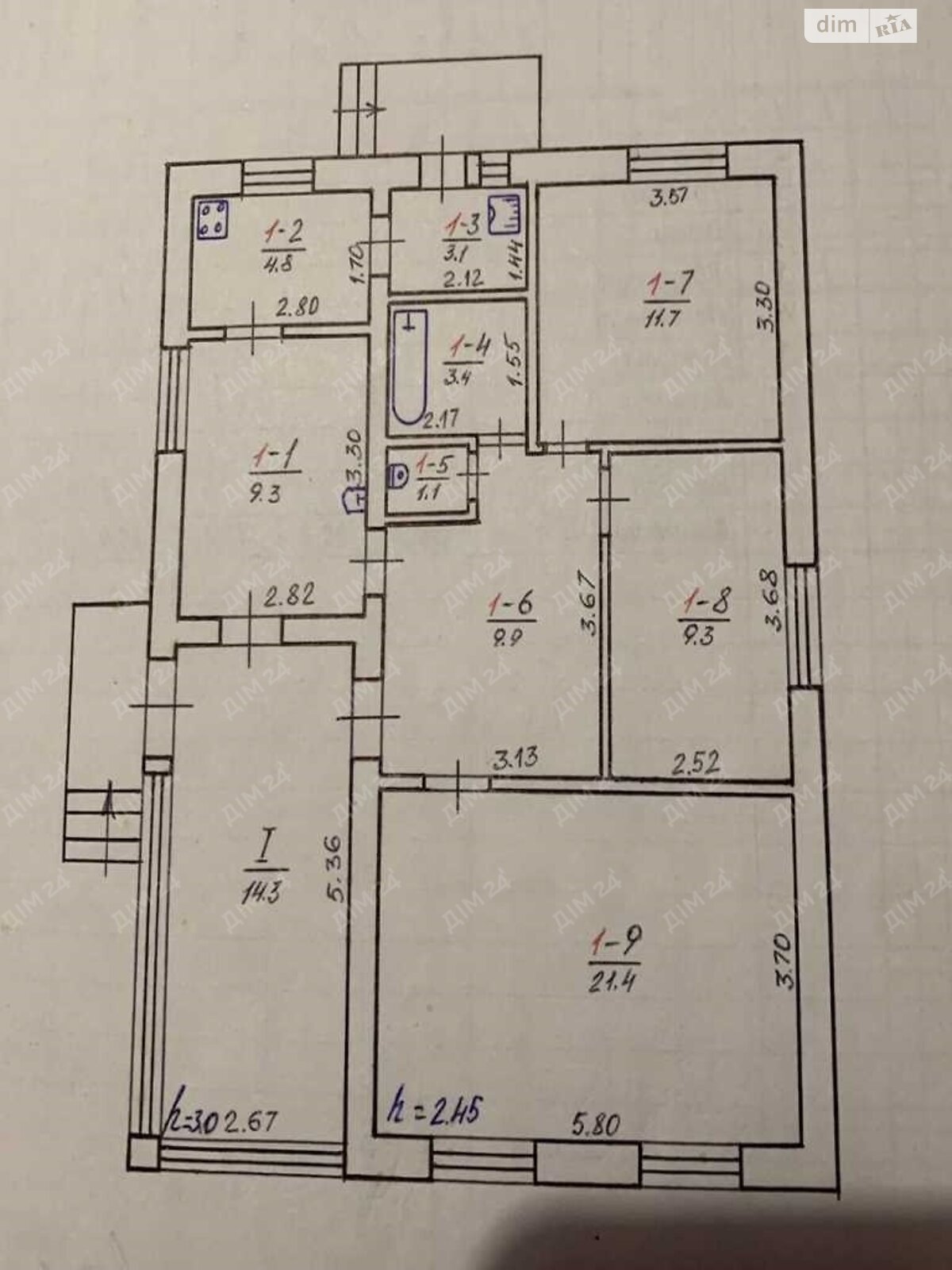 одноповерховий будинок з гаражем, 88.3 кв. м, панель. Продаж у Кукобівці фото 1