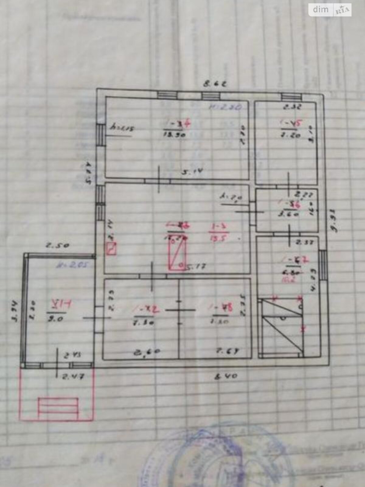 одноповерховий будинок, 80 кв. м, дерево та цегла. Продаж у Курені фото 1