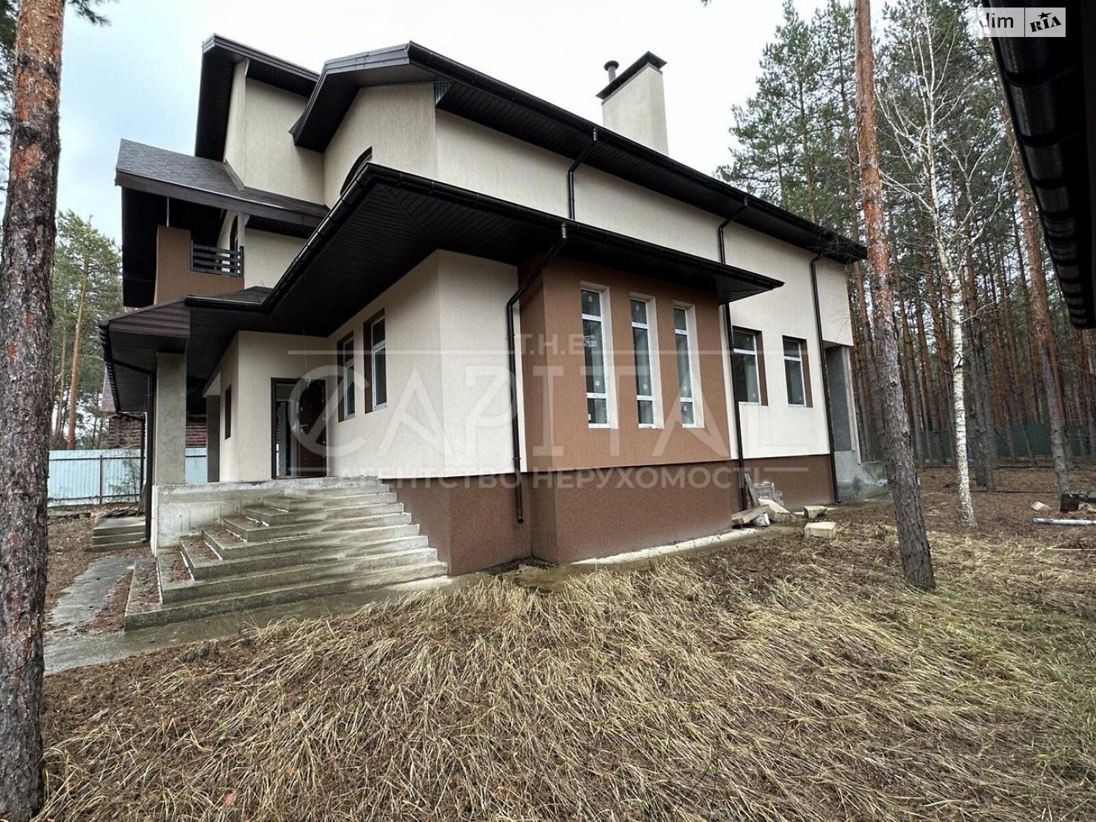 двухэтажный дом с верандой, 494 кв. м, кирпич. Продажа в Лебедевке фото 1 двухэтажный дом с верандой, 494 кв. м, кирпич. Продажа в Лебедевке фото 1