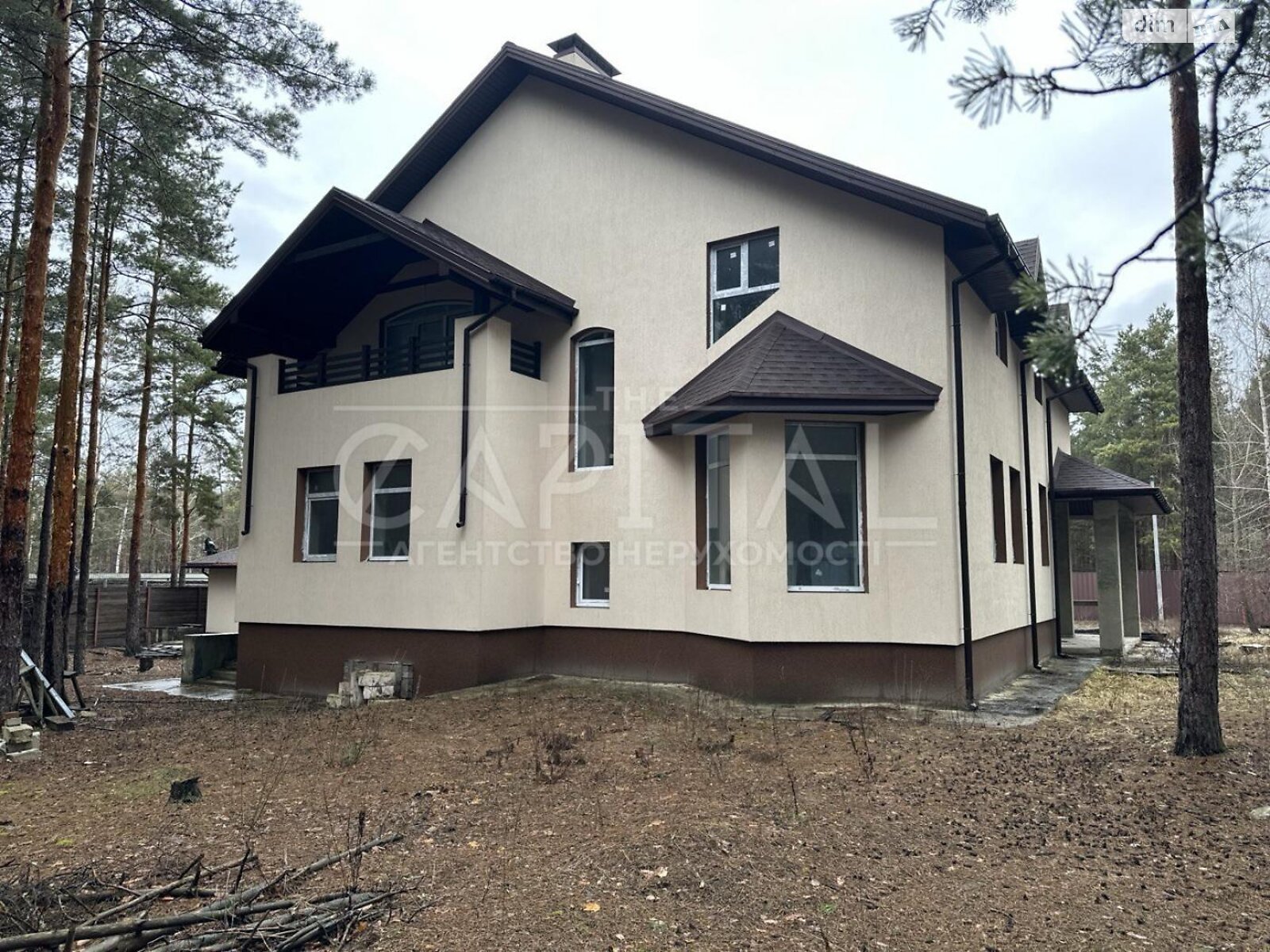 двухэтажный дом с верандой, 494 кв. м, кирпич. Продажа в Лебедевке фото 1 двухэтажный дом с верандой, 494 кв. м, кирпич. Продажа в Лебедевке фото 1
