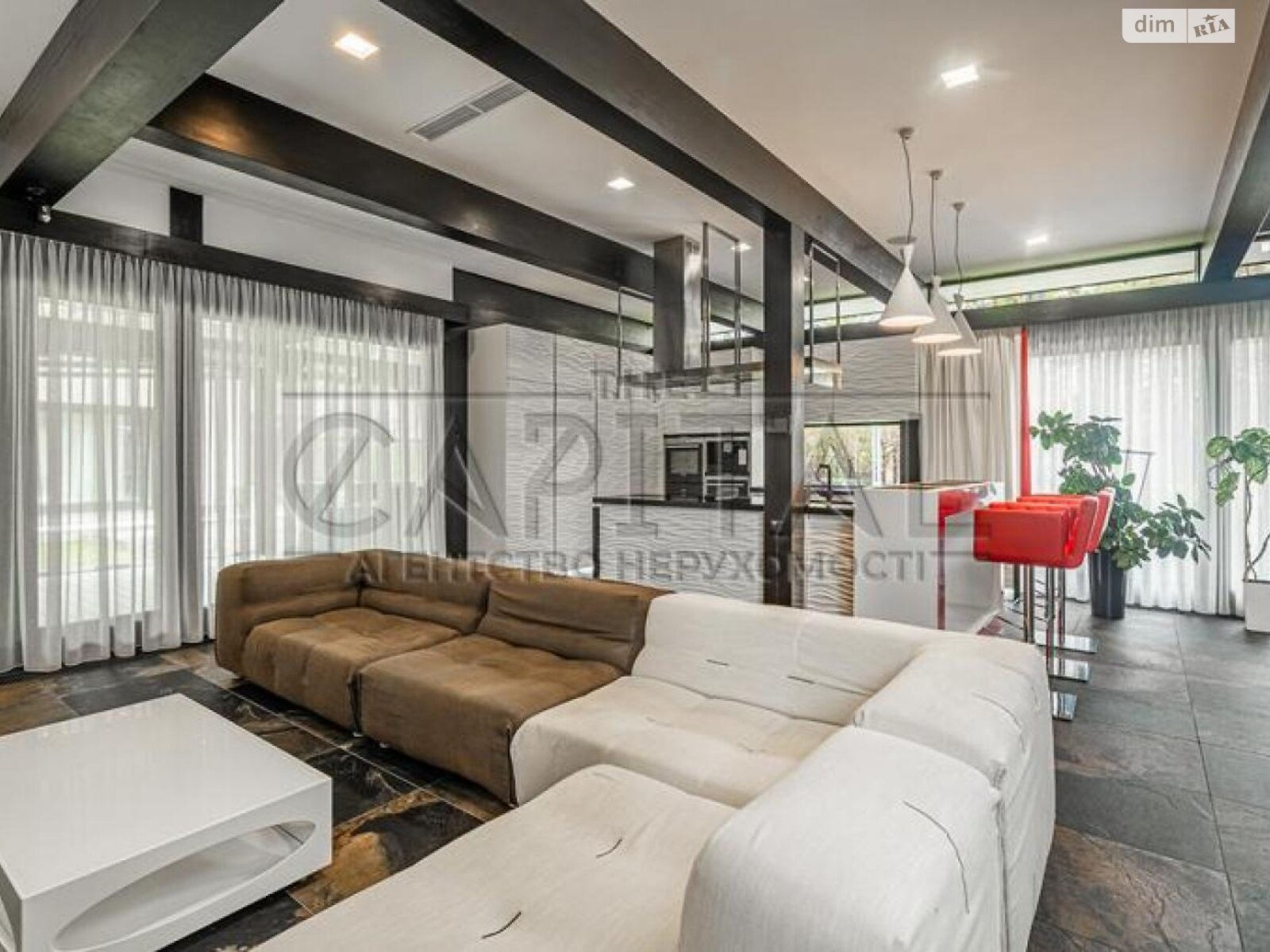 двухэтажный дом беседка, 317 кв. м, кирпич. Продажа в Лебедевке фото 1