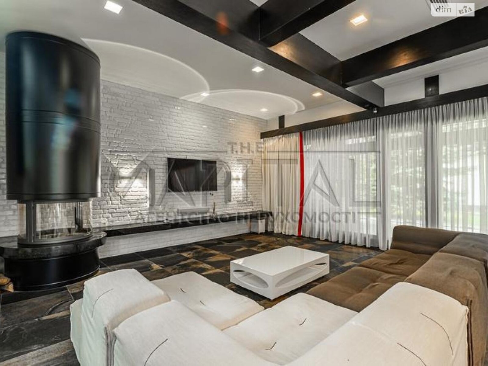 двухэтажный дом беседка, 317 кв. м, кирпич. Продажа в Лебедевке фото 1