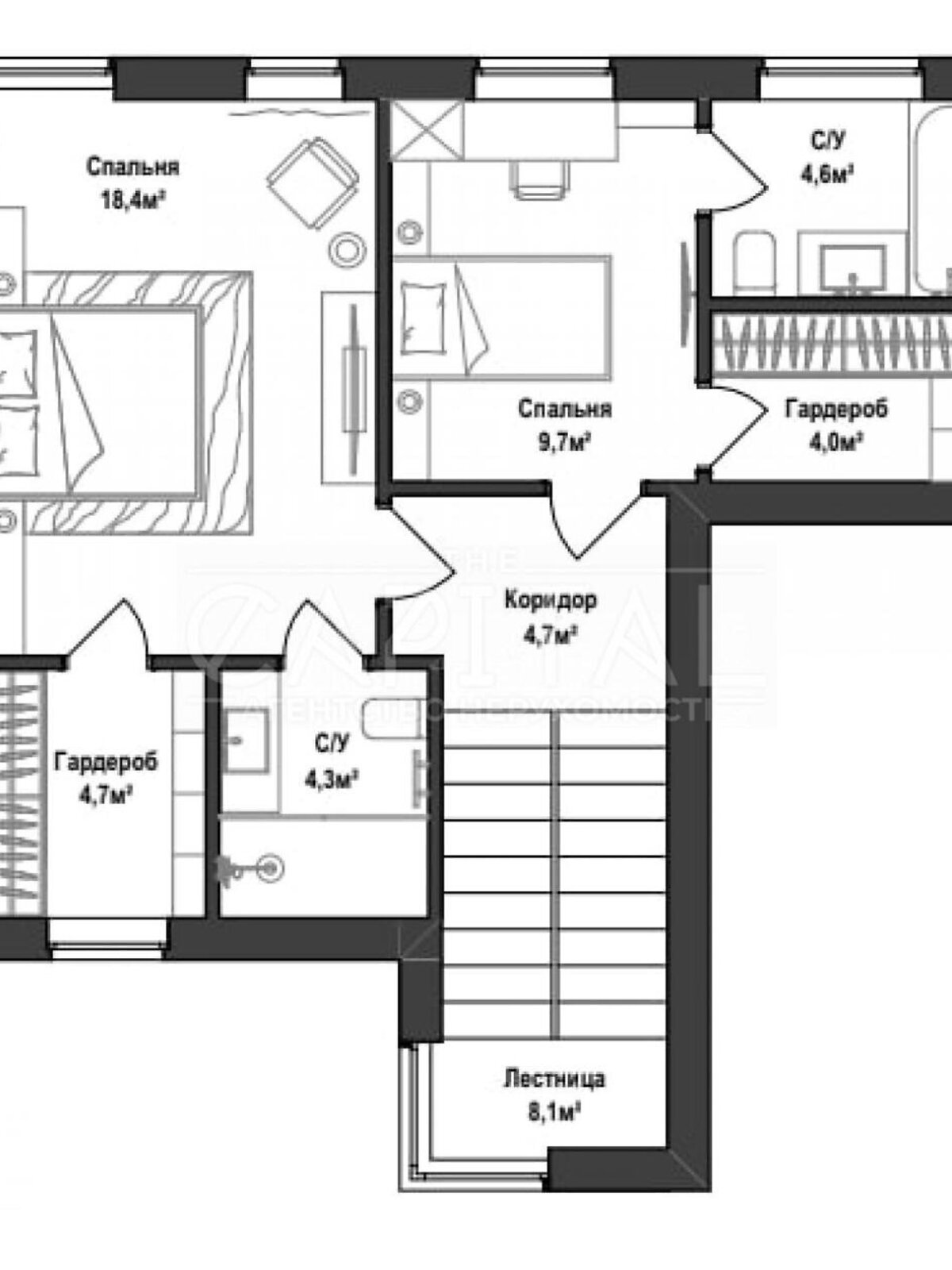 двоповерховий будинок, 175 кв. м, цегла. Продаж у Лісниках фото 1