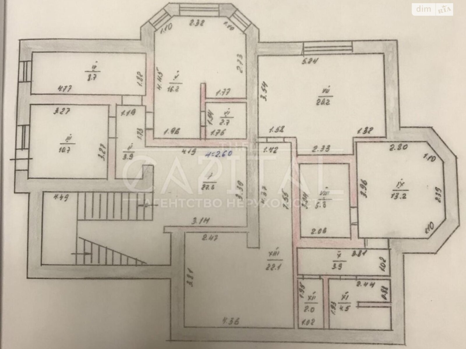 чотириповерховий будинок веранда, 664 кв. м, кирпич. Продаж у Лісниках фото 1