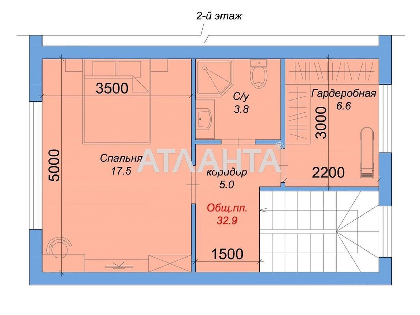 трехэтажный дом, 119 кв. м, газобетон. Продажа в Лиманке фото 1