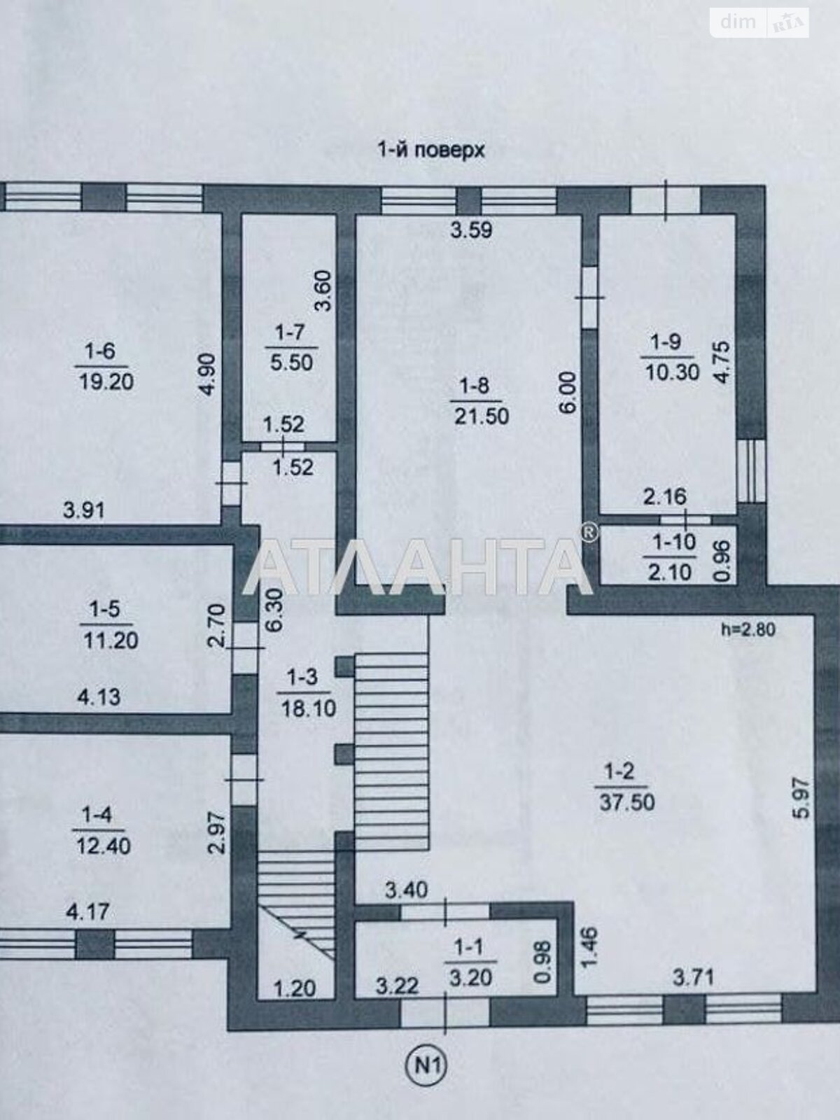 трехэтажный дом, 351 кв. м, ракушечник (ракушняк). Продажа в Лиманском фото 1