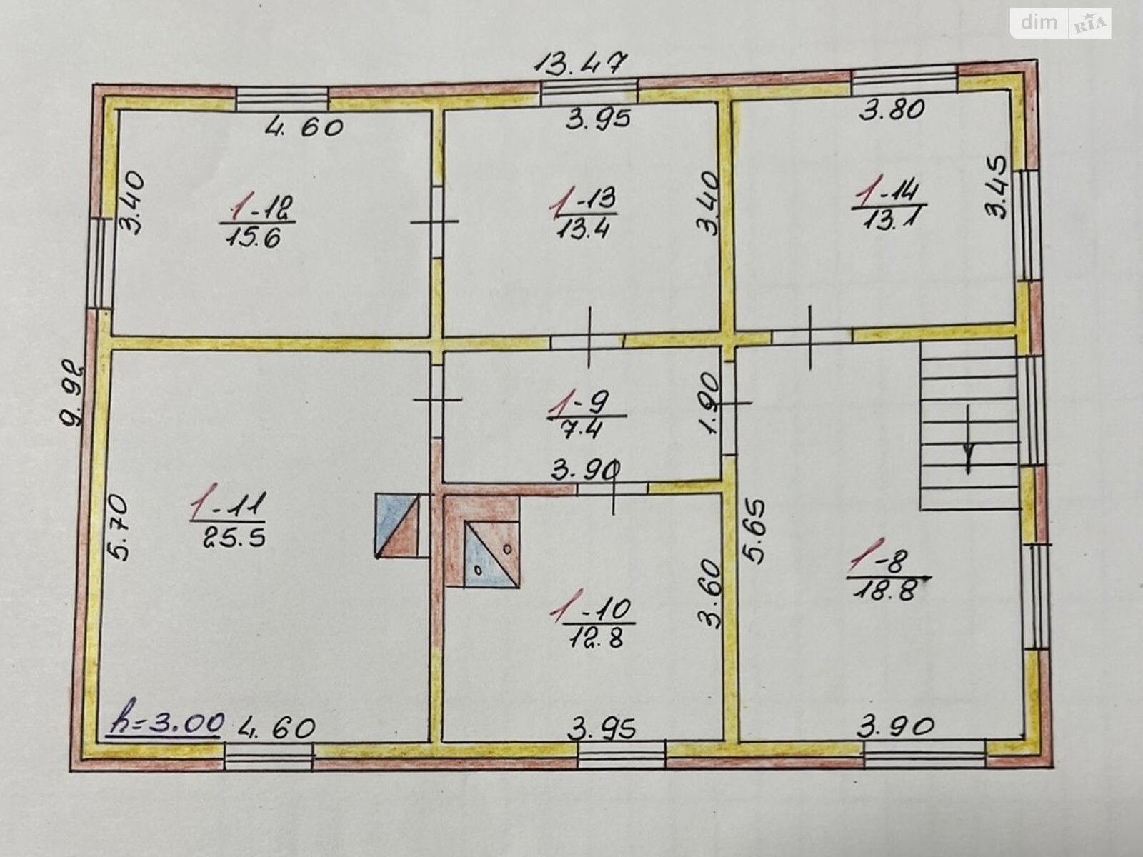 двухэтажный дом с гаражом, 212 кв. м, кирпич. Продажа в Лосинце фото 1 двухэтажный дом с гаражом, 212 кв. м, кирпич. Продажа в Лосинце фото 1