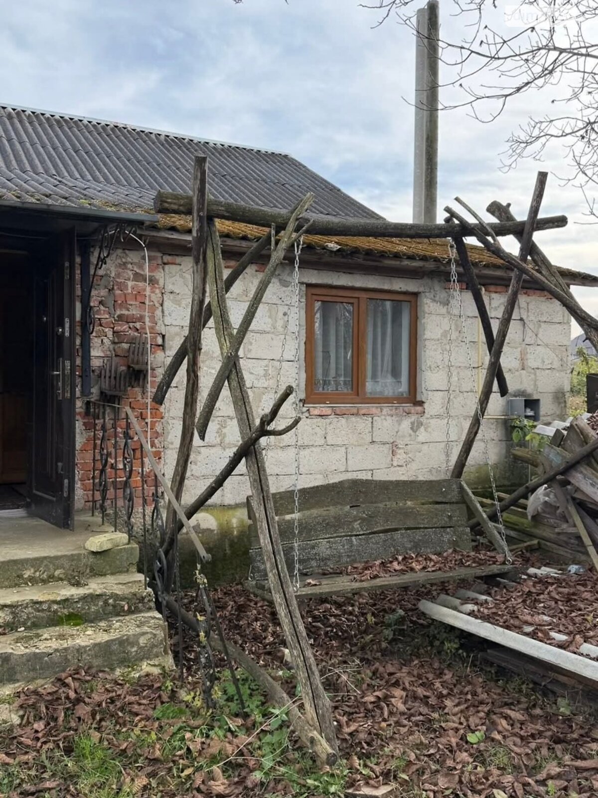 одноповерховий будинок з опаленням, 111.8 кв. м, шлакоблок. Продаж у Лосятині фото 1