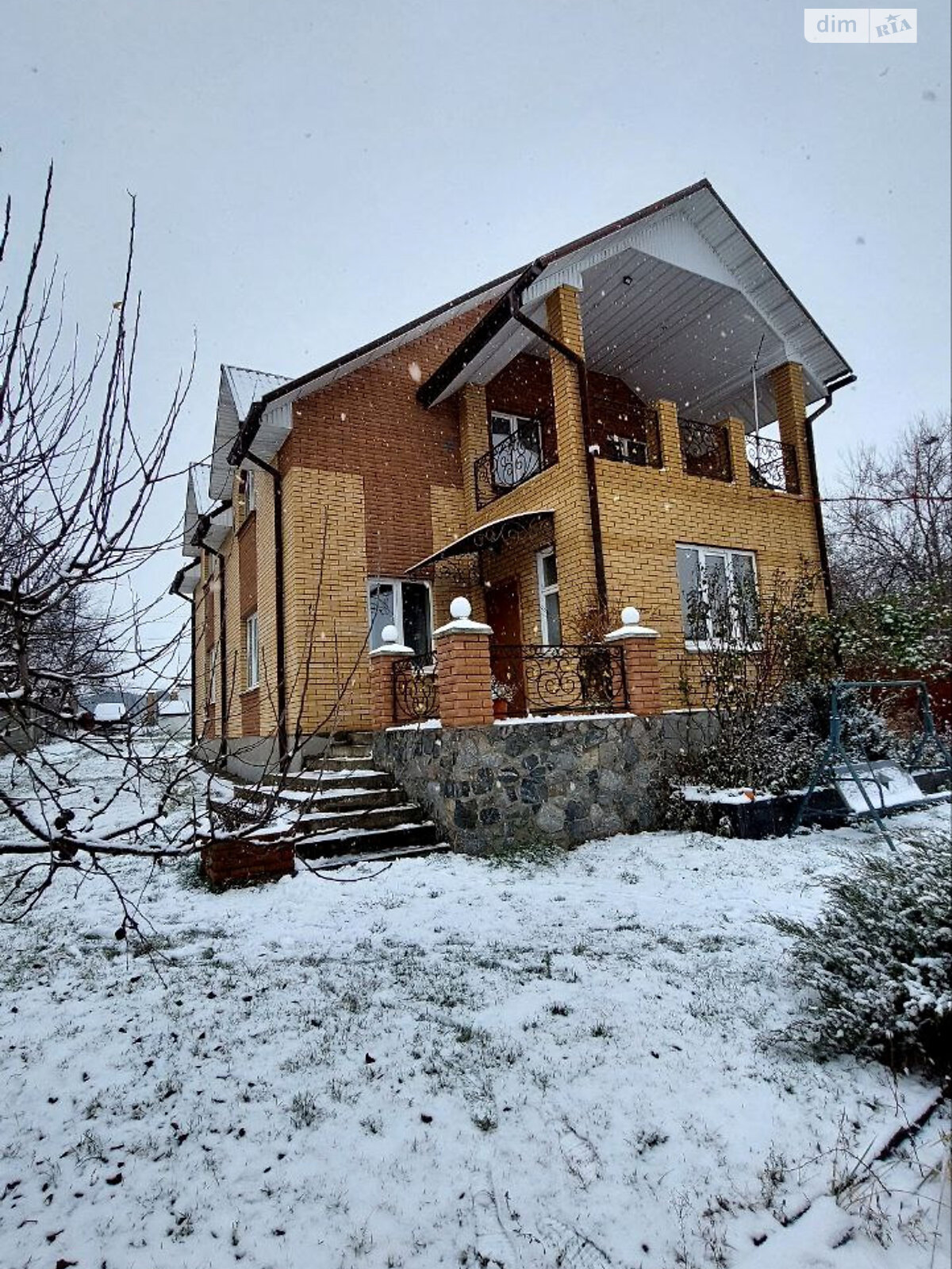 двоповерховий будинок з верандою, 240 кв. м, піноблок. Продаж у Лосятині фото 1