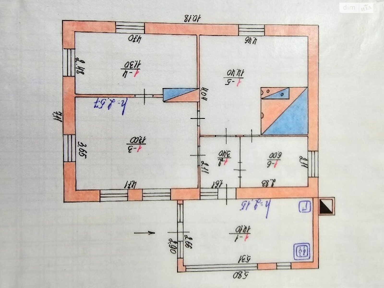 одноповерховий будинок веранда, 66.2 кв. м, цегла. Продаж у Лозовому Яру фото 1