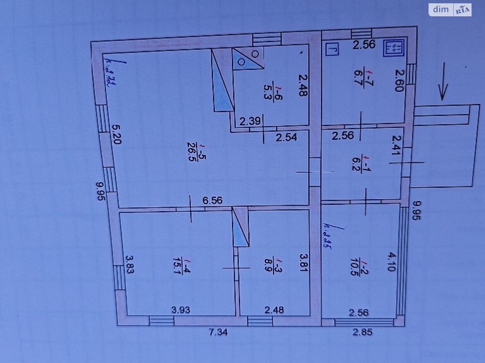 одноповерховий будинок з меблями, 78 кв. м, цегла. Продаж у Лозовому Яру фото 1