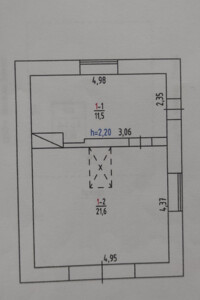 одноэтажный дом, 49.1 кв. м, кирпич. Продажа в Луке-Мелешковской фото 2