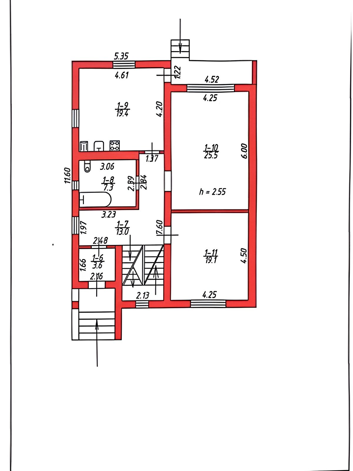 двухэтажный дом, 272 кв. м, кирпич. Продажа в Луцке фото 1