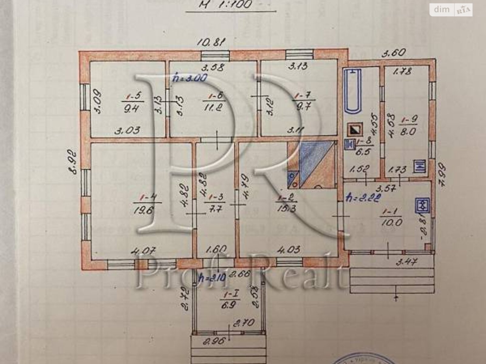 одноэтажный дом, 104 кв. м, монолит. Продажа в Любарцах фото 1