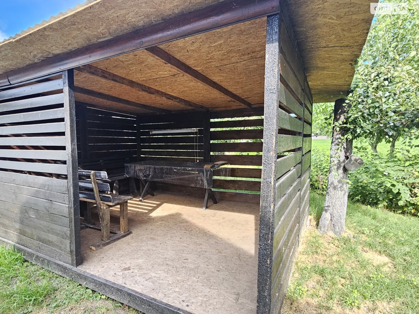 одноповерховий будинок з гаражем, 48.4 кв. м, дерево та цегла. Продаж у Гострій Могилі фото 1