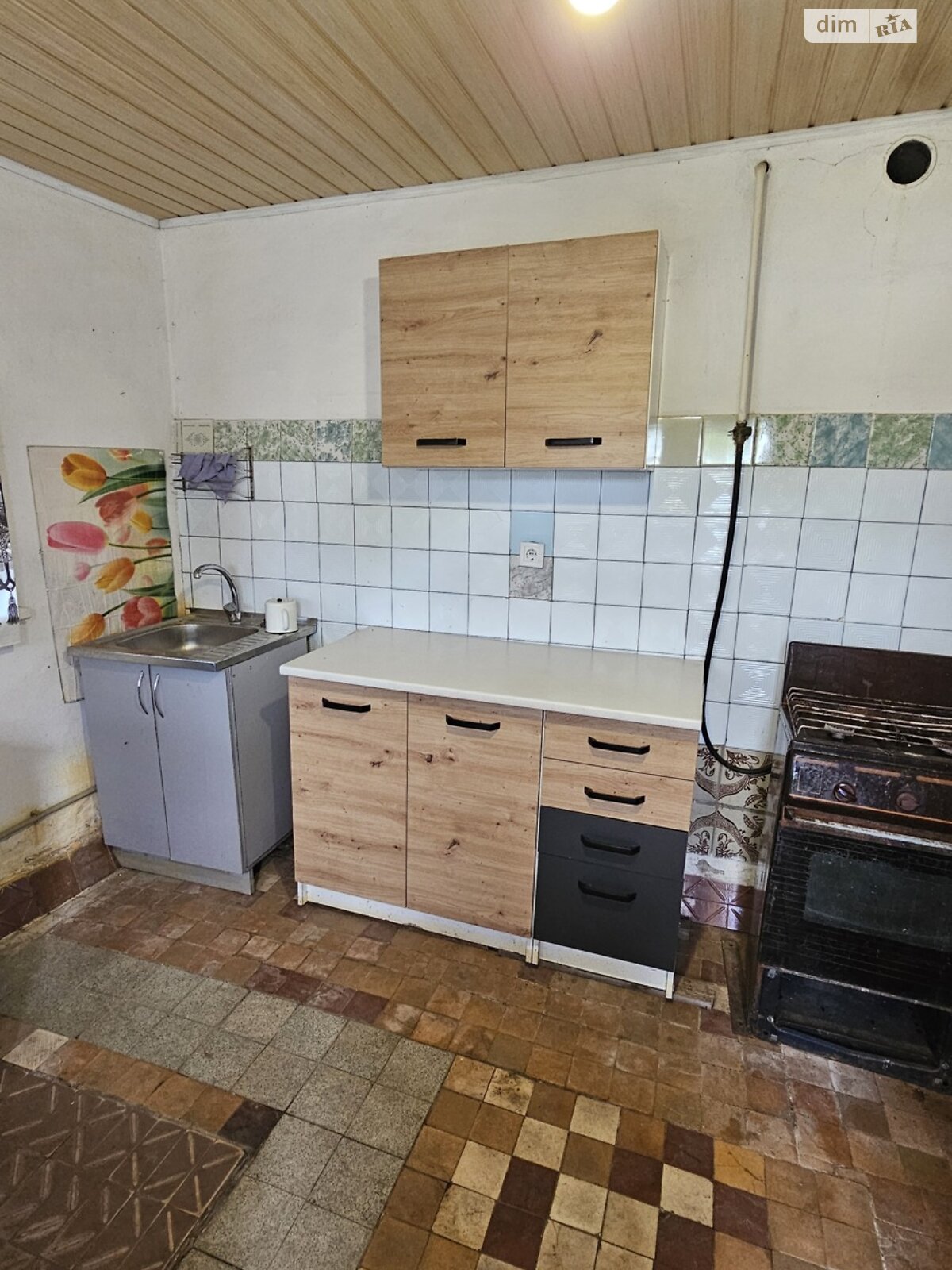 одноповерховий будинок з гаражем, 48.4 кв. м, дерево та цегла. Продаж у Гострій Могилі фото 1