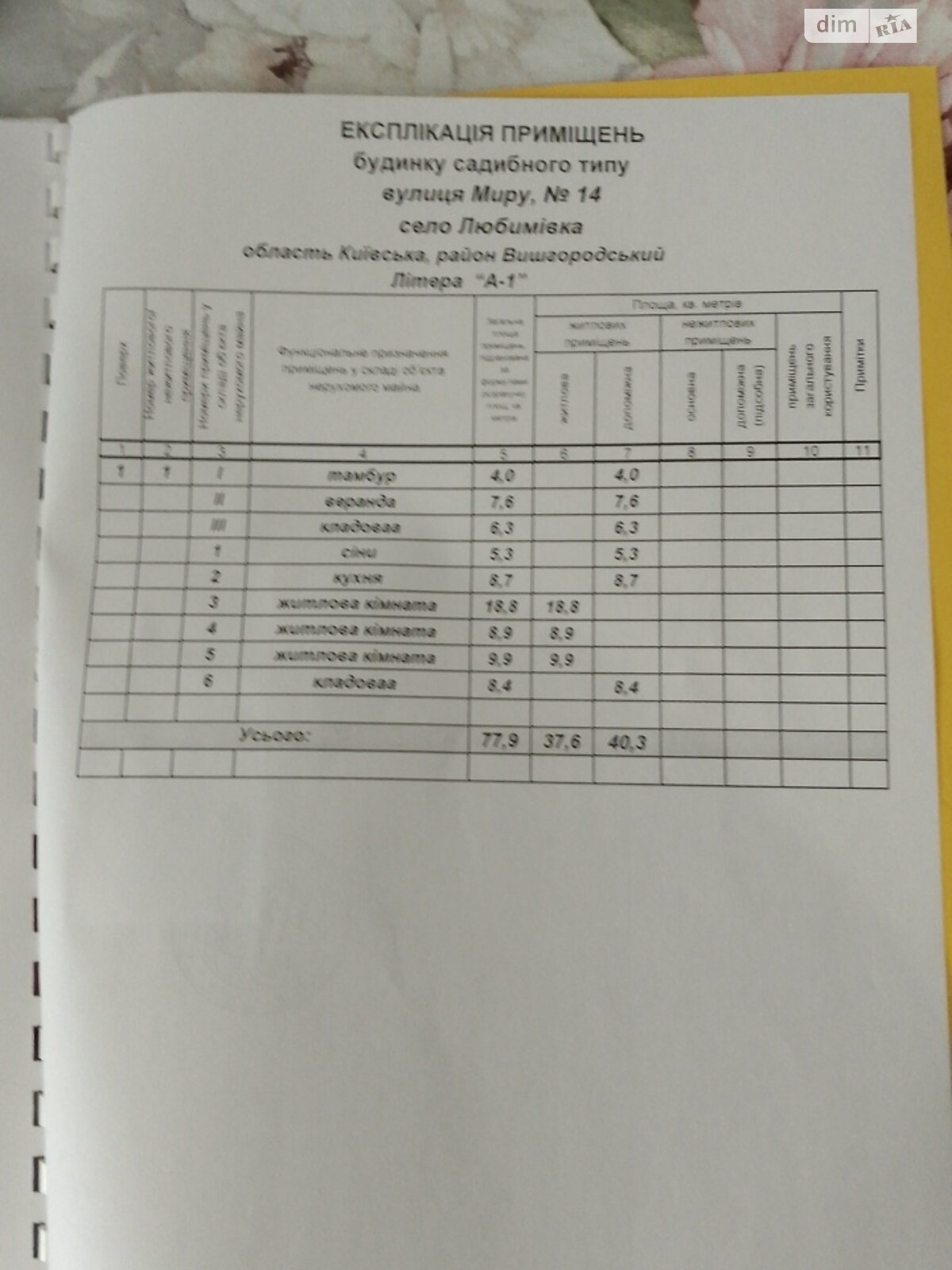 одноповерховий будинок, 77.9 кв. м, дерево та цегла. Продаж у Любимівці фото 1 одноповерховий будинок, 77.9 кв. м, дерево та цегла. Продаж у Любимівці фото 1
