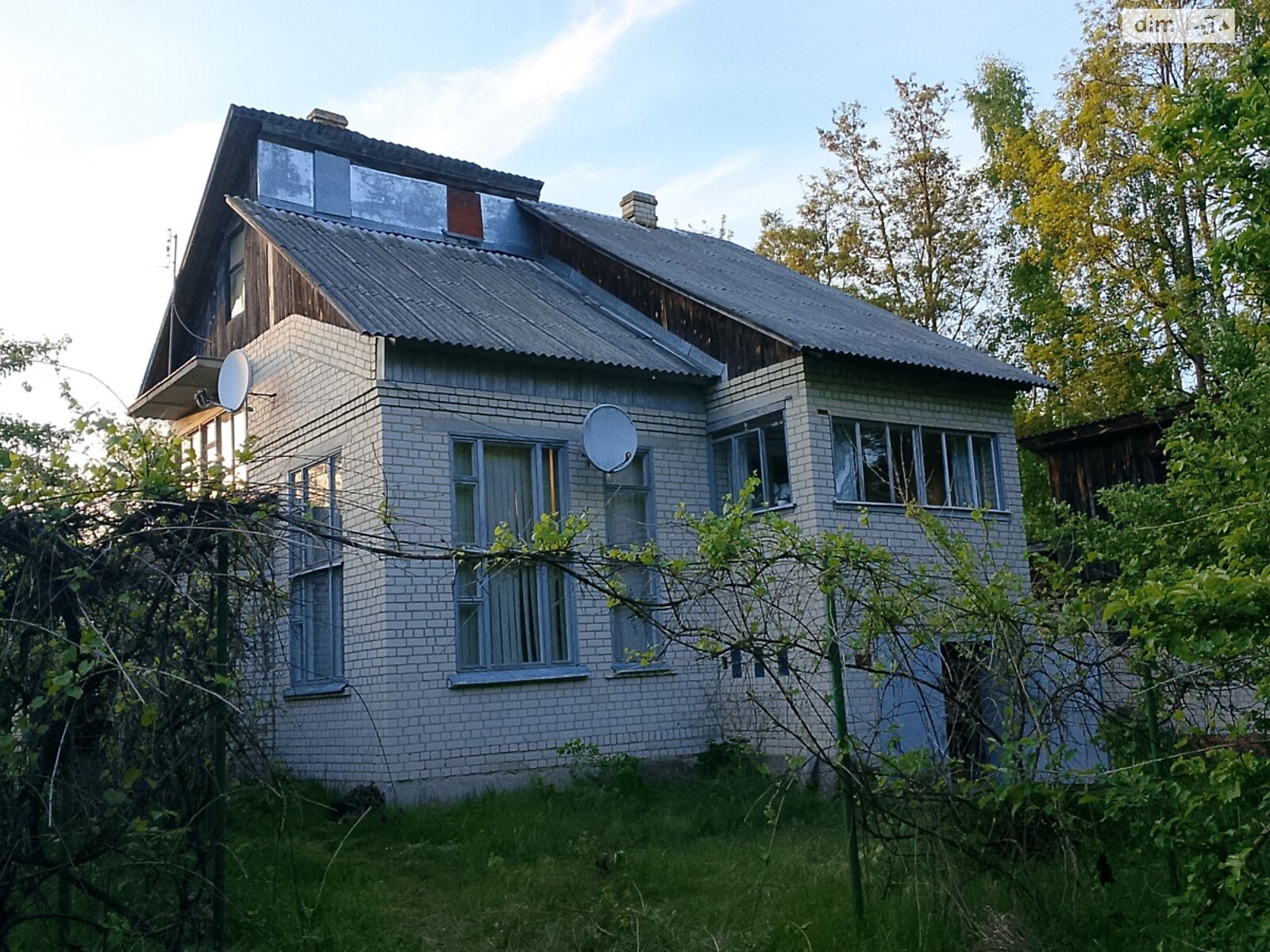 двухэтажный дом с верандой, 100 кв. м, кирпич. Продажа в Макишине фото 1