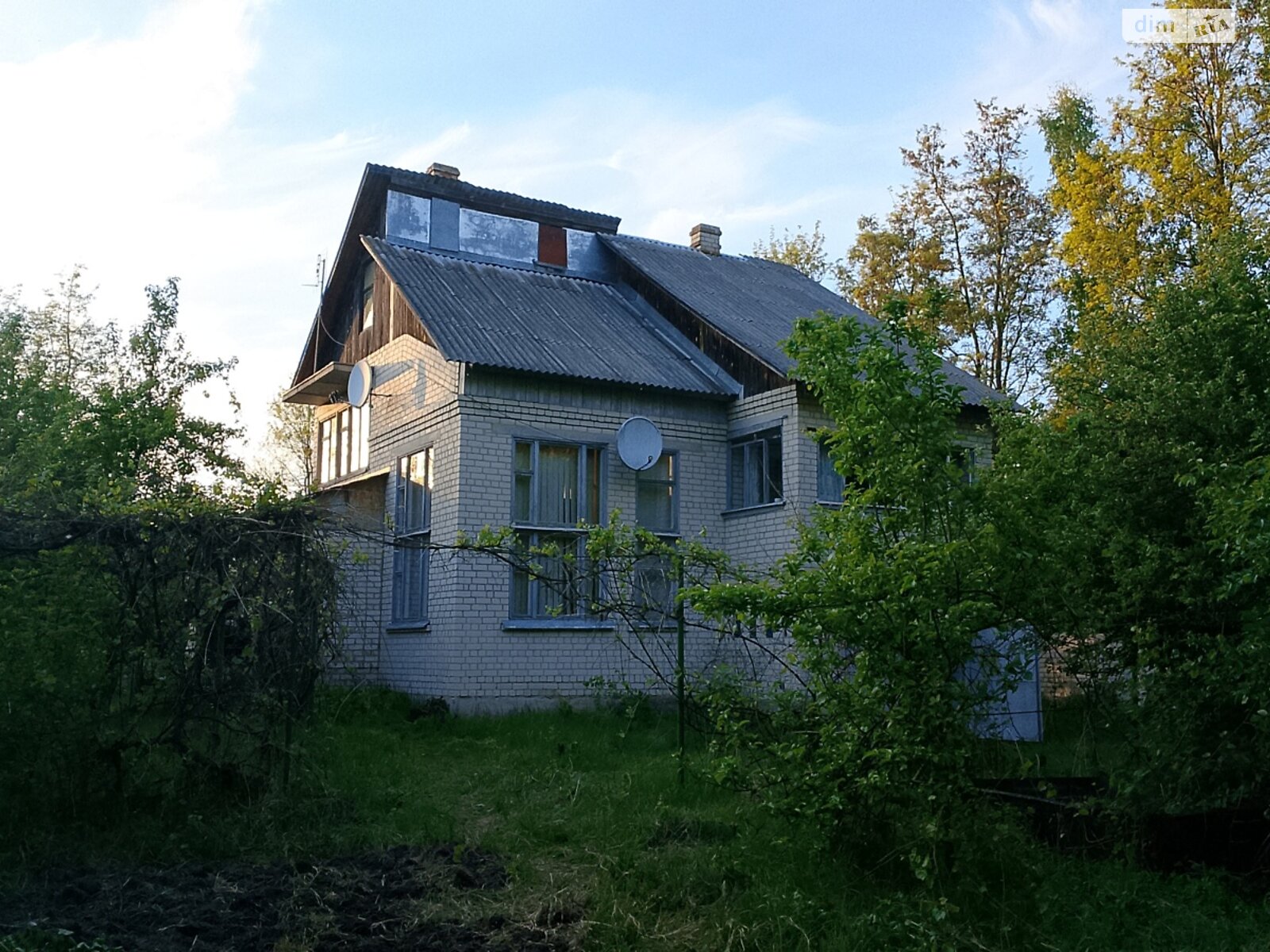 двухэтажный дом с верандой, 100 кв. м, кирпич. Продажа в Макишине фото 1