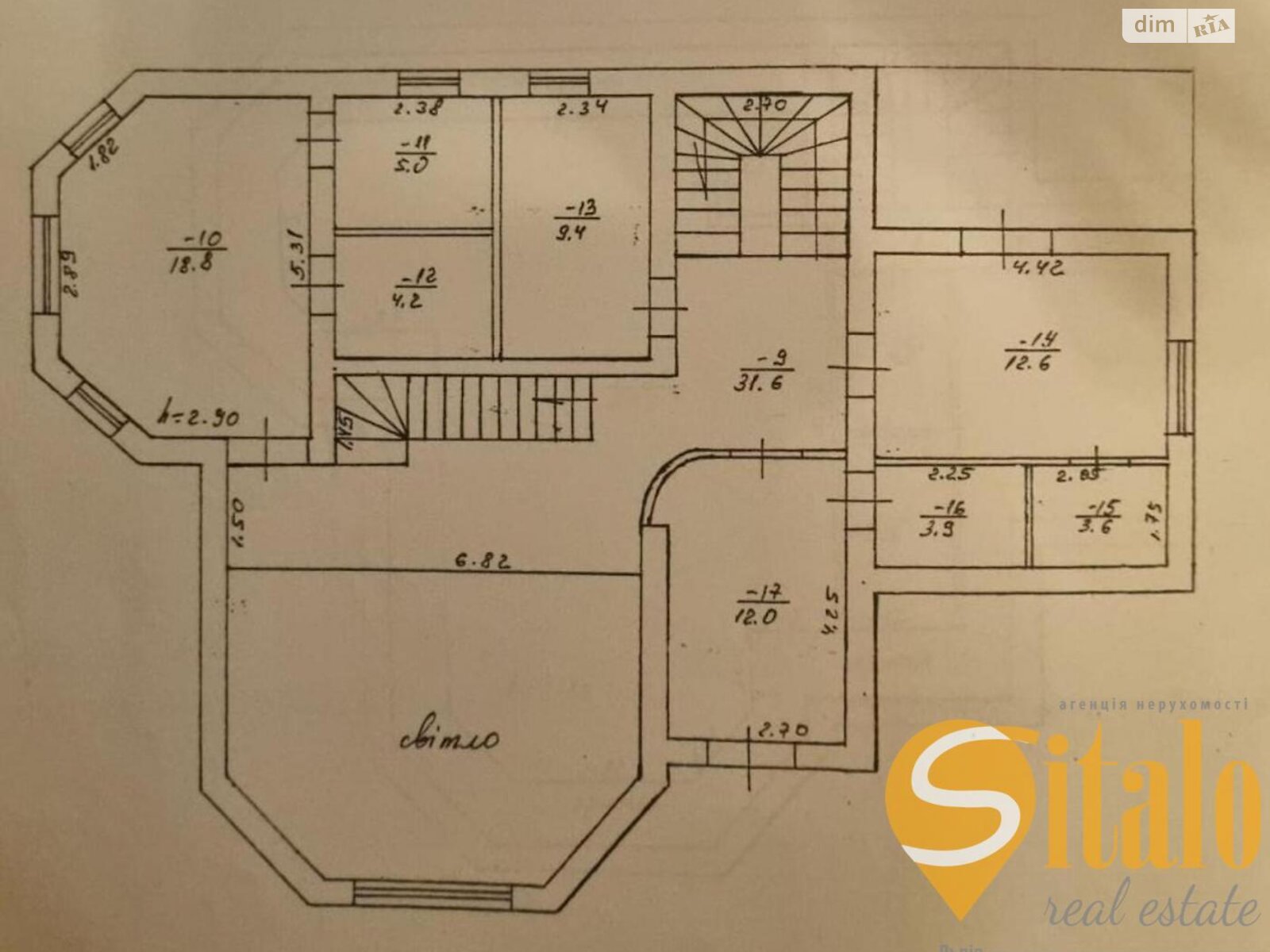 триповерховий будинок з гаражем, 337.5 кв. м, кирпич. Продаж у Малечковичах фото 1