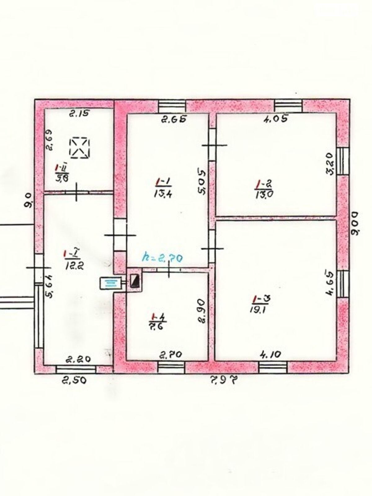одноэтажный дом, 71 кв. м, кирпич. Продажа в Малине фото 1 одноэтажный дом, 71 кв. м, кирпич. Продажа в Малине фото 1
