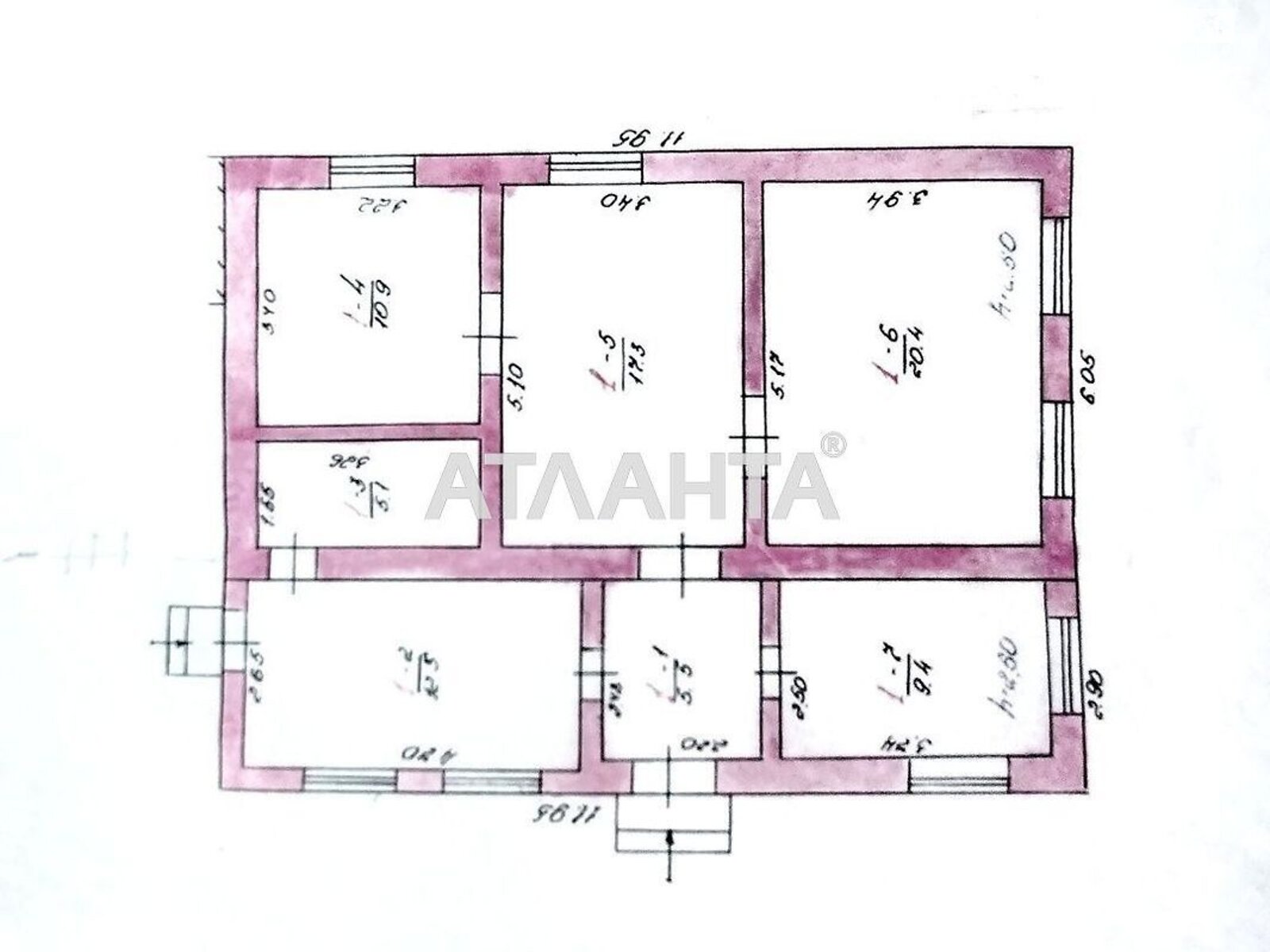 одноповерховий будинок, 115 кв. м, ракушечник (ракушняк). Продаж у Малодолинському фото 1