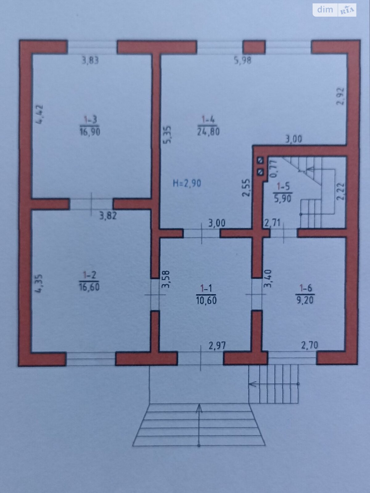 одноповерховий будинок з мансардою, 150 кв. м, цегла. Продаж у Мамаївцах фото 1 одноповерховий будинок з мансардою, 150 кв. м, цегла. Продаж у Мамаївцах фото 1