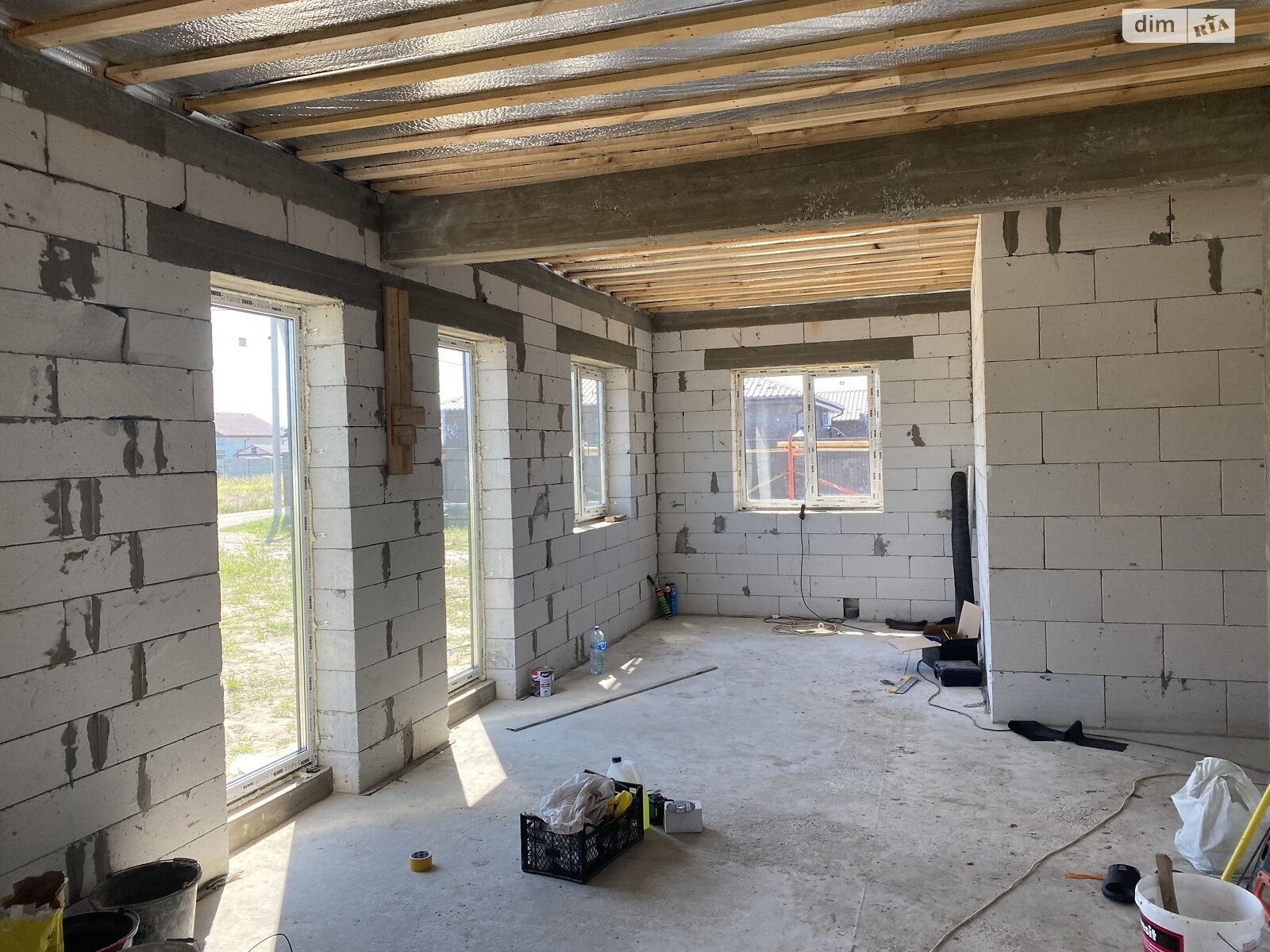 одноэтажный дом, 105 кв. м, пеноблок. Продажа в Мартусовке фото 1