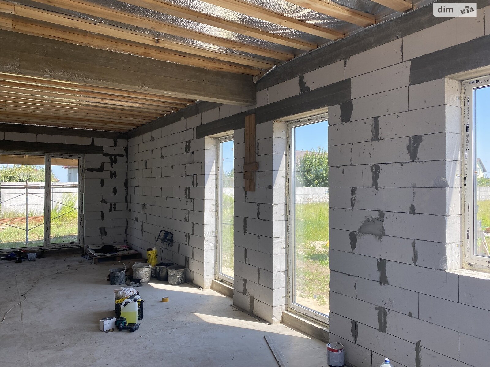 одноэтажный дом, 105 кв. м, пеноблок. Продажа в Мартусовке фото 1