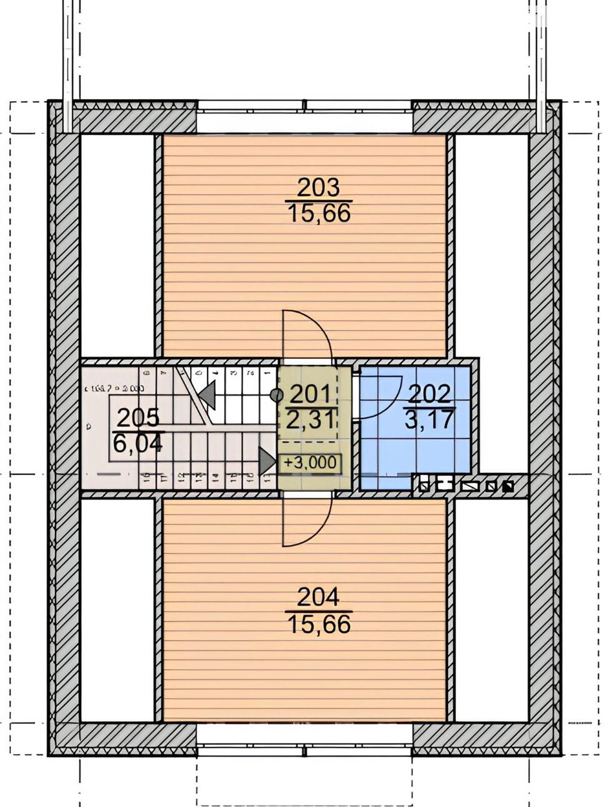 двоповерховий будинок, 121.56 кв. м, керамічний блок. Продаж у Михайлівці-Рубежівці фото 1